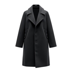 Dark coat with a structured design.