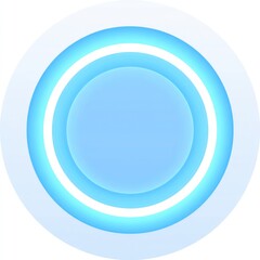 Light blue concentric circles, glowing outline