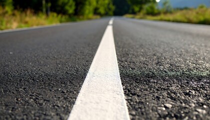 Road surface with white line