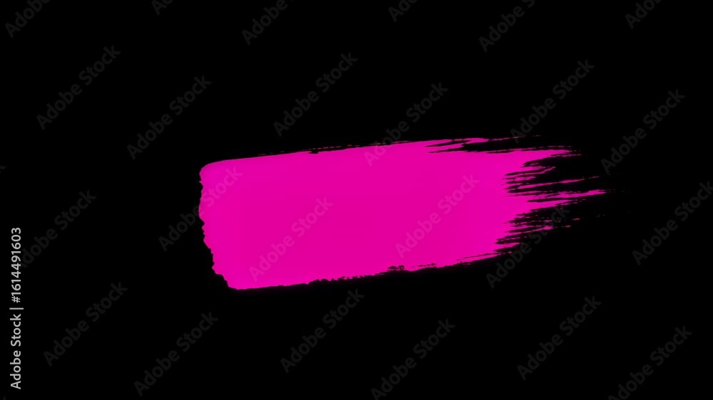 Poster an abstract digital animation featuring bold white text against a stark black background with a vibr