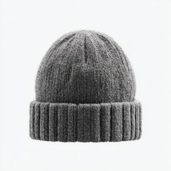Gray knit beanie