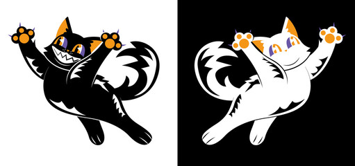 vector illustration of a cat