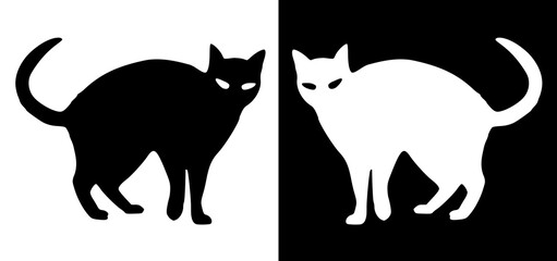 black cat silhouette