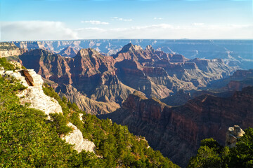 Landscape Views in Grand Canyon National Park North Rim Arizona USA