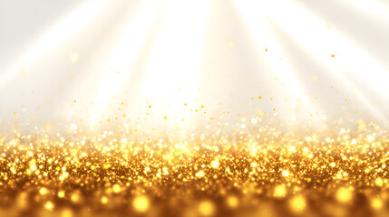 golden sun shining through the window