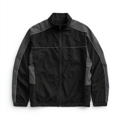 Black jacket with gray accents