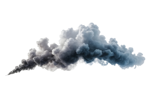 Billowing Dark Smoke Cloud with Abstract Form. Mysterious and intense background for dark themes, special effects, and dramatic artistic designs.