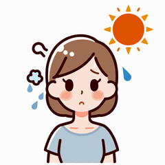 Obraz premium cartoon vector illustration of a hot person