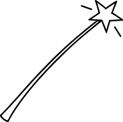 Magic Wand Fantasy Tool Icon