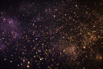 Sparkling, multicolored particles on a dark background.