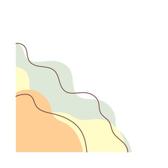 Abstract Wavy Blob Shape