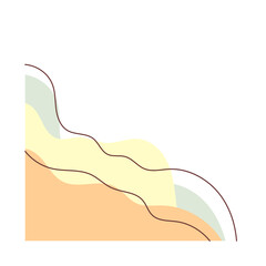 Abstract Wavy Blob Shape