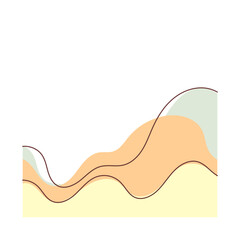 Abstract Wavy Blob Shape