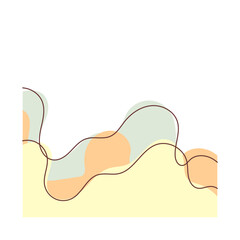 Abstract Wavy Blob Shape