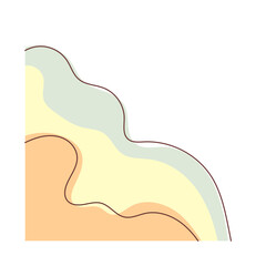 Abstract Wavy Blob Shape
