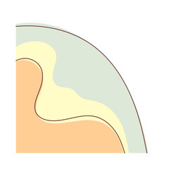 Abstract Wavy Blob Shape