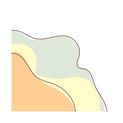 Abstract Wavy Blob Shape