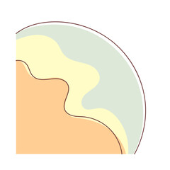 Abstract Wavy Blob Shape