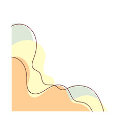 Abstract Wavy Blob Shape