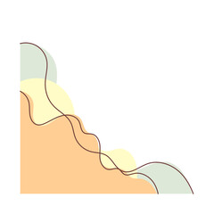 Abstract Wavy Blob Shape