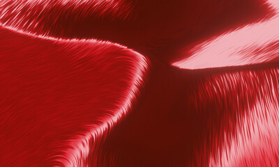 Red ripple background. Abstract wave