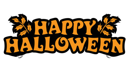 Happy Halloween typography