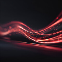 abstract red wave background