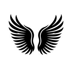 Fototapeta premium angel wings silhouette , angel wings vector