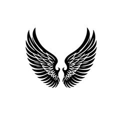 Obraz premium angel wings silhouette , angel wings vector