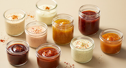 homemade jam in glass jars