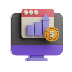 Financial Growth Dashboard Illustration