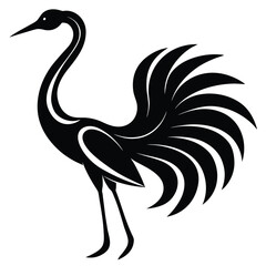 Fototapeta premium vector illustration of an illustration of a bird