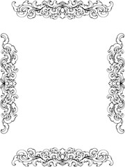 decorative floral frame