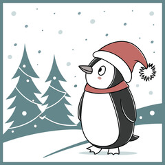 Several lovely hand-drawn christmas characters