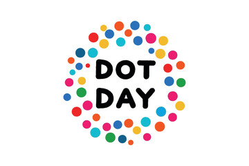 Bright Circles Dot Day T-Shirt Design