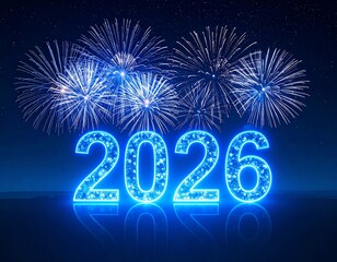Happy New Year 2026 fireworks