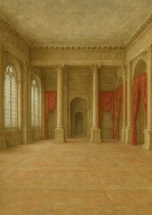 Fototapeta premium Elegant classical architecture interior