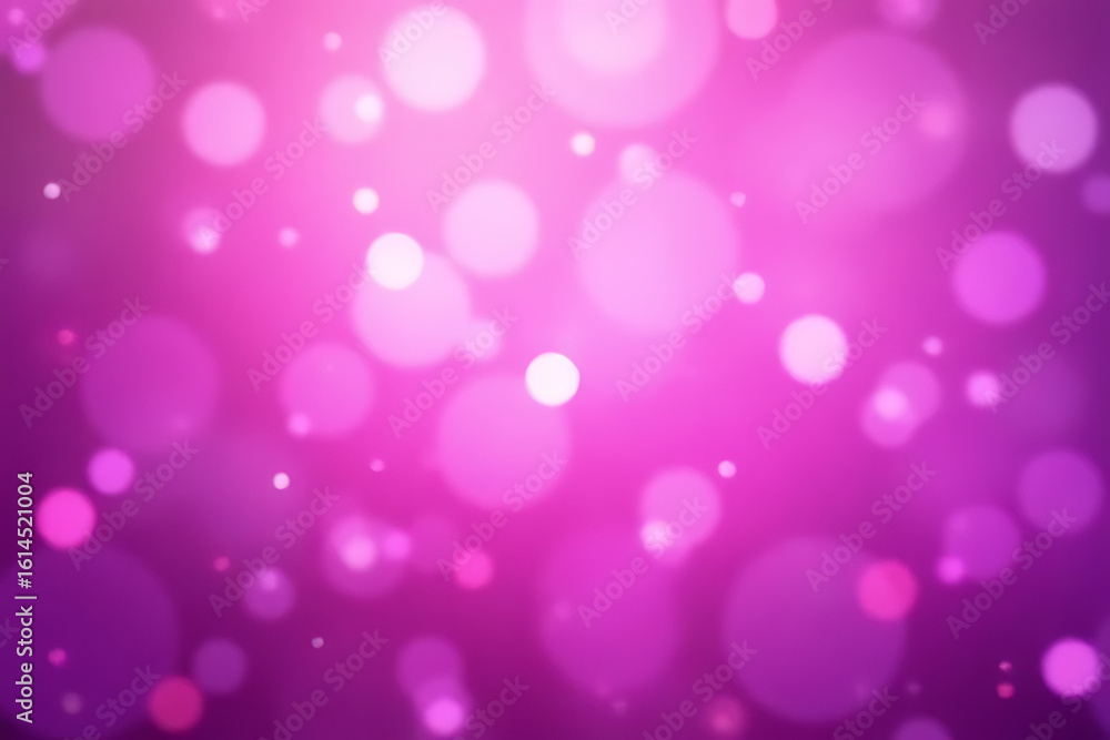 Poster pink and purple bokeh background with blurred circular lights and soft glowing highlights creating a