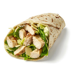 Grilled Chicken Wrap with Lettuce and Cheese