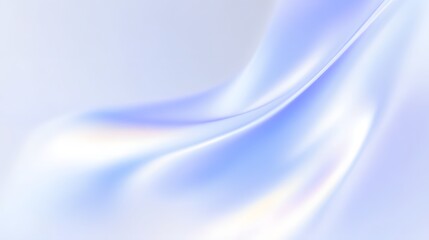 Naklejka premium Abstract iridescent pastel background with smooth flowing gradients of blue, purple, and white, perfect for modern design, tech, or beauty themes.