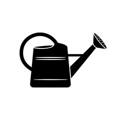 Obraz premium Silhouette of a watering can, used for watering plants.