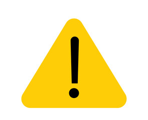 yellow warning sign