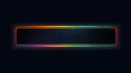Futuristic keyboard with vibrant rgb lighting on a dark background