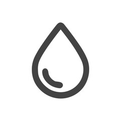 Minimalist Isolated Water Drop Illustration Symbol Shape Icon Element