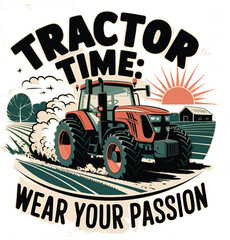 "Vintage Farm Tractor with Quote - Life is Better on the Farm"