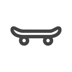 Minimalist Line Style Skateboard Simple Icon Design Element