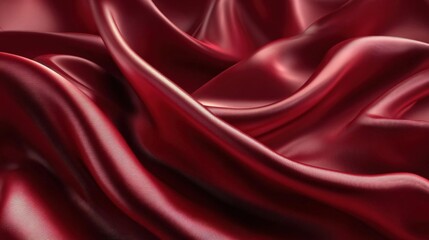 Fototapeta premium red fabric folds