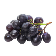 Close-up of a bunch of dark purple grapes
