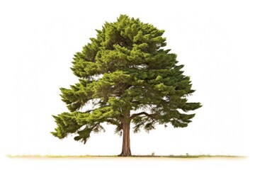 Plant tree fir white background.