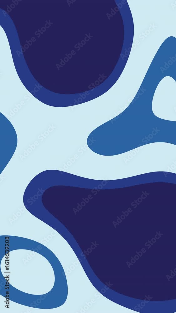 Poster abstract animation with shades of blue creating a fluid, organic pattern. smooth transitions between